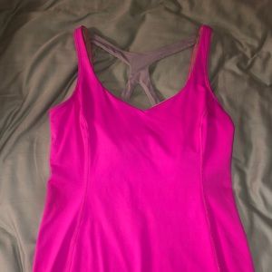 Lululemon tank pink and gray